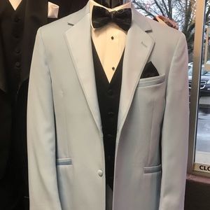 Retro Andrew Fezza Retro Lt. Blue Tuxedo Jacket.